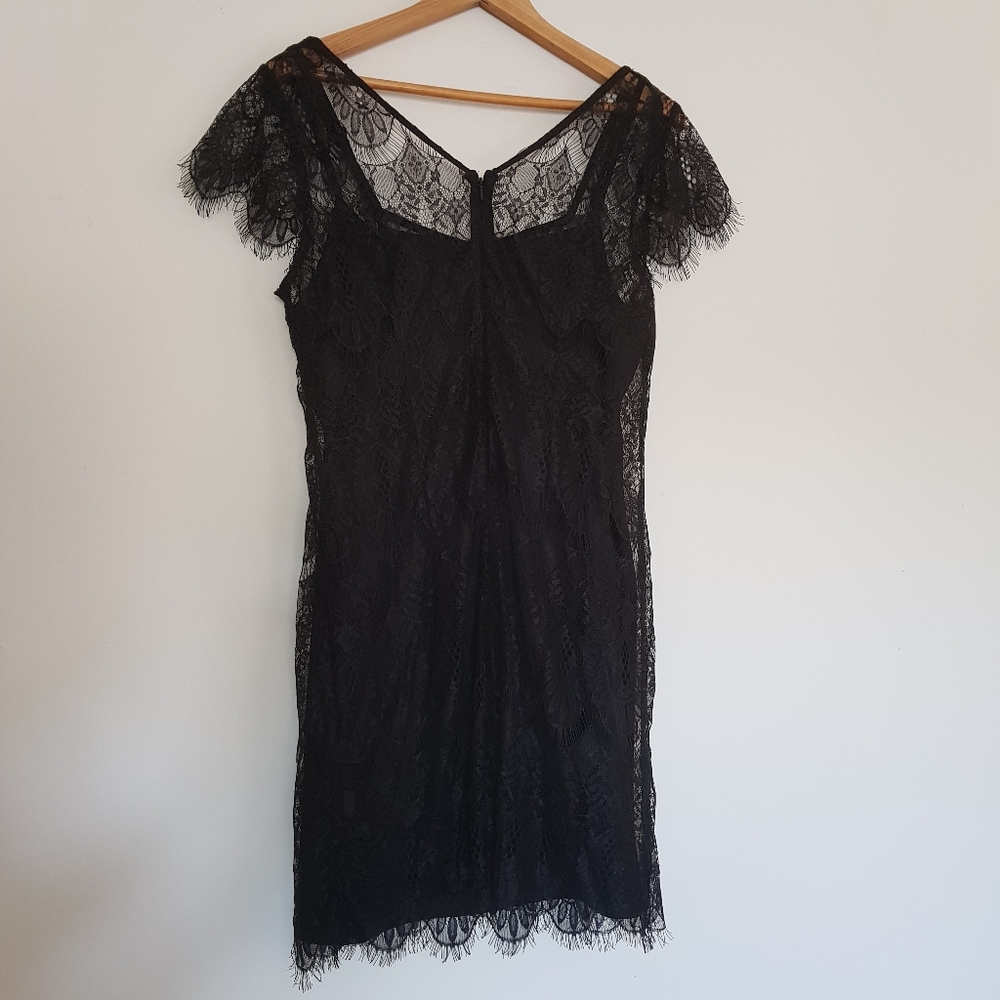 MINKPINK Black Lace Dress L